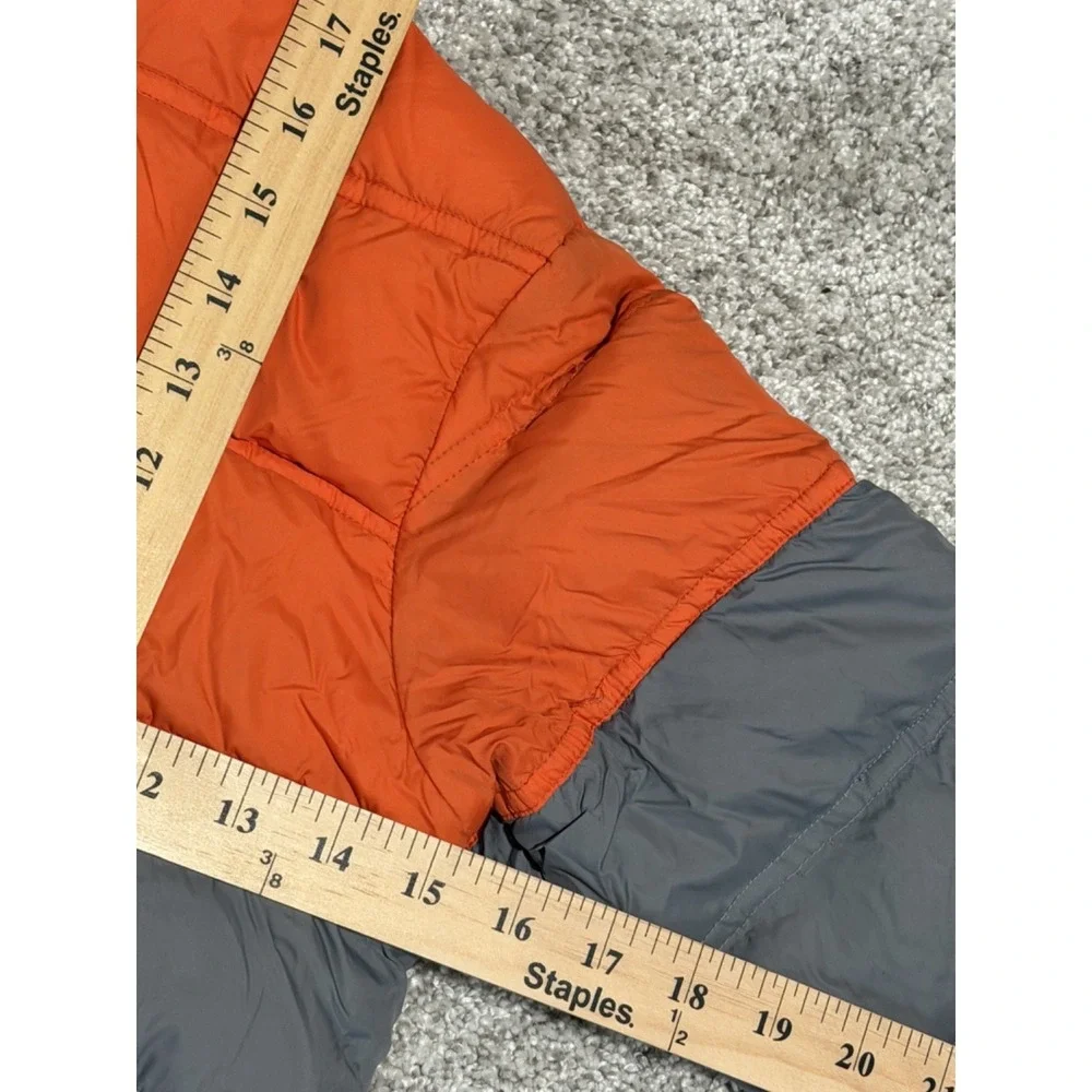 Snozu Kids' Toddler Puffer‎ Jacket with Hood, Size 5, Orange & Grey, Warm